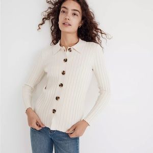 NWT Madewell Polo Cardigan Sweater size Small